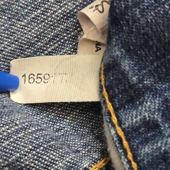 Vtg PJL Industries UK W11 Jeans Size 36x33 Medium Wash Blue Denim Baggy Fit - Picture 6 of 14